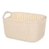 Cesta de almacenamiento tejida de mimbre de imitación de escritorio, cesta multifuncional para almacenamiento de bocadillos y cosméticos, caja de almacenamiento para artículos varios de baño, cesta para el hogar