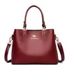 Bolsas de Moda Personalizadas de Alta Qualidade para Mulheres 2025 Nova Bolsa Versátil Portátil de Ombro Transversal Grande Capacidade Bolsa de Couro Macio