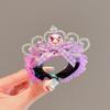 Accesorio para el Cabello de Corona de Princesa para Niñas Herramienta para Moños Infantiles Pasador de Brillo para Niña Pequeña Pinza para Cola de Cabello en la Parte Posterior de la Cabeza para Niñas