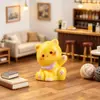 Lindo Gatito 3D de Resina Accesorios DIY Adornos Pequeños Coche Escritorio Llavero Colgante