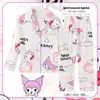 Pijamas de primavera y otoño para niños, ropa de casa para niños de manga larga con solapa suelta, pijamas para niñas, ropa de aire acondicionado para niños medianos y grandes