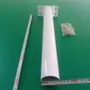 Poste de luz solar com suporte para poste de rua, acessórios integrados, LED fotovoltaico externo, instalação rural em balanço