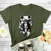Comercio Exterior 2024 Nuevo Estilo Anime Japonés Naruto Merchandising Patrón Impreso Suéter Camiseta de Cuello Redondo Unisex Manga Corta