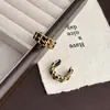 Diseño Otoño e Invierno Elegantes Pendientes con Estampado de Leopardo de Moda Pendientes de Moda de Gama Alta Nicho Pendientes de Plata Versátiles Estilo Hong Kong