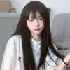 Transmisión en vivo de Tiktok nuevo cabello largo liso natural suave set de peluca seda de alta temperatura cabello largo liso fábrica en stock entrega de una sola pieza