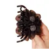 Popular online popular bolas de flor grampo polvo grampo de cabelo flor de sol totalmente cravejada grampo especial para a parte de trás da cabeça temperamento
