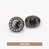 Botones Metálicos con Hebilla de Diamante en Forma de Corazón Botones para Camisa Botones para Suéter de Punto Botones Dorados Accesorios de Ropa