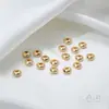 Cuentas de Titanio Acero No Descolorables para Ábaco, Cuentas de Platillo Volador, Cuentas Espaciadoras, Accesorios para Joyería de Pulseras Collares, Material de Cuentas de Acero Inoxidable