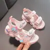 Sandalias Nuevas 2026 para Niñas Pequeñas, Suela Suave, Antideslizantes, Estilo Princesa, Dulces Zapatos Deportivos de Playa para Niños de Verano