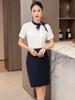 Camisa Uniforme de Recepcionista de Hotel Cajero Mujer Ropa de Trabajo para Camarero de Hotel Herramientas para Técnico de Pediluvio Camisa para Salón de Belleza
