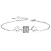 Pulsera de Cintura Pequeña Barbárica de Plata de Ley S925 con Diamantes Completos para Mujer Diseño Coreano de Nicho ins Sentido Avanzado para Enviar a Novia Pulsera al por Mayor