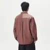 Camisa de Manga Larga Retro Simple con Bloques de Color a Rayas Chaqueta para Hombre 2026 Nueva Primavera Casual Cardigan Camisa Talla Grande