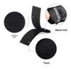 Adesivo Preto e Branco Gancho Superfície Matte Velcro Tela Sem Costura Janela Porta Cortina Dupla Face Adesivo Velcro Gancho e Fita de Laço
