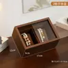 Caja de Almacenamiento de Pulseras Multiceldas, Juguetes Culturales, Pulsera de Cristal, Veta de Madera de Nogal, Caja Organizadora de Joyas, A Prueba de Polvo para el Hogar, Gran Capacidad