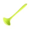 Utensílios de cozinha de silicone colher de sopa de silicone tamanho pequeno integrada colher para cozinhar panela antiaderente colher de silicone semitransparente colher para suplemento alimentar