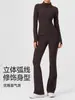 Top de Yoga de Manga Larga Caijue para Mujer, Ajustado, Ceñido a la Cintura, Doble Cremallera, Ropa para Correr al Aire Libre y Fitness, Chaqueta de Ropa de Yoga de Secado Rápido