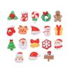 Accesorios de resina, crema de pegamento, hechos a mano, bricolaje, zapatos con agujeros, hebillas, accesorios, horquillas, dibujos animados, arte de uñas, mini alce navideño.