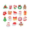 Mini Navidad Dibujos Animados Lindos Hechos a Mano DIY Accesorios para Joyería Pegamento de Crema Resina Pequeños Accesorios Material para Uñas Paquete