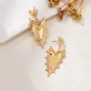 Pendientes Dobles de Amor de Venta Caliente Transfronteriza, Nicho, Simples y de Moda, Adecuados para que las Mujeres los Usen en Citas Diarias