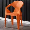 Silla con respaldo de plástico, engrosada, para adultos, adecuada para puestos de comida al aire libre, taburete creativo y simple para mercados nocturnos, barbacoas, mahjong y uso en el hogar