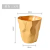 Cubo de basura plisado irregular personalizado para uso doméstico, contenedor de almacenamiento simple estilo nórdico para cocina, sala de estar, dormitorio y baño