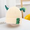 Chapéu de Outono e Inverno para Bebê Super Fofo Chapéu de Lã em Forma de Dinossauro Inverno Chapéu de Malha Quente para Meninos e Meninas