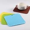 Descanso de Mesa de Silicone de Qualidade Alimentar Tapete Isolante Quadrado Resistente a Altas Temperaturas Descanso de Panela Tapete para Tigela Ecologicamente Correto Antiderrapante Atacado