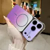 Aplicable para Funda de Teléfono iPhone 18 PRO MAX Gradiente Brillo Magnético Apple 17 Chapado Bolsa de Aire Anti-caídas Cubierta Protectora