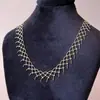 Colar de Macramê Trançado com Franjas, Elegante e Único Estilo Minimalista Corrente para Clavícula com Senso de Design, Joia de Nicho para Mulheres