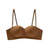 Venta Directa de Fábrica Venta Caliente Transfronteriza Sujetador Strapless Antideslizante para Pecho Pequeño Push-Up con Características de Elevación y Anti-Caída