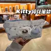 Bolsa de Armazenamento de Material Escolar de Desenho Animado Casual e Fofa Bolsa de Lápis com Renda Floral Grande Capacidade Bonita para Meninas do Instagram
