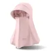 Máscara de Hielo y Seda para Exteriores con Capucha Integrada para Ciclismo Sombrero de Sol de Verano Máscara Protectora Solar Anti-UV Cara Completa Estilo Nuevo