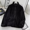 Chaqueta larga de forro polar con cremallera y manga larga, abrigo de otoño e invierno 2023, nuevo abrigo de felpa coral 459794