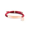 Pulsera Personalizada con Logo de Publicidad Transfronteriza, Pulsera Trenzada de Acero de Titanio Grabado con Corazón Diagonal Multicolor para Regalo Navideño