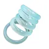 Pulsera de Jade Azul Cielo Transparente Natural Tonos Azul Claro Hielo-Húmedo Versión Ancha Forma Redonda Pulsera de Mujer Fresca Simple Elegante Estilo Chino Pulsera de Jade
