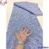 Encaje Francés Retro Totalmente Lentejuelado Bordado con Lentejuelas Tela de Encaje con Lentejuelas Nupcial