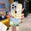 Estojo de Celular iPhone 17 Doce e Feliz para Meninas Mais Vendido do Xiaohongshu Capa Protetora de Vidro Temperado para iPhone 15 Atacado