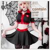 Fantasia de Halloween Gótico Sombrio Sexy Fantasia de Enfermeira Vestido de Enfermeira Médico Europeu e Americano Transfronteiriço Plus Size Fantasia para Apresentação de Palco