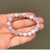 Nuevo Pulsera de Cristal para Palomitas Cubierta de Leche para Dedos Enrollables Suave de Dos Tonos Gradiente Pulsera de Cuentas de Vidrio Estudiante Mismo Estilo Caperucita Roja