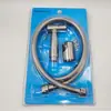 Extensión de grifo pistola rociadora de acero inoxidable pistola de agua para limpieza a alta presión boquilla potenciadora de baño compañero de inodoro bidé