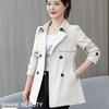 Casaco para Mulheres 2026 Outono Novo Estilo Roupas Femininas Top para Senhoras de Meia-Idade Trench Coat de Comprimento Médio para Mãe Primavera e Outono