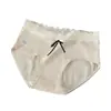 Ropa Interior de Algodón Puro para Mujer 10A Probiótico Entrepierna Extendida Colorido Algodón Sin Teñir Color de Contraste Cintura Media Cómodos Panty Shorts para Niña