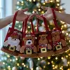 Bolsa de regalo de decoración navideña, bolsa de manzana de Santa Claus transfronteriza, bolsa de dulces para niños, empaque de manzana para Nochebuena