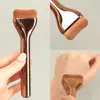 Novo Pincel de Base de Venda Quente, Único, Ultrafino, com Língua Larga em Forma de Língua, Pincel Corretivo Sem Marcas, Pequena Ferramenta de Beleza com Cerdas Macias em Formato de Almofada e Cabeça Plana