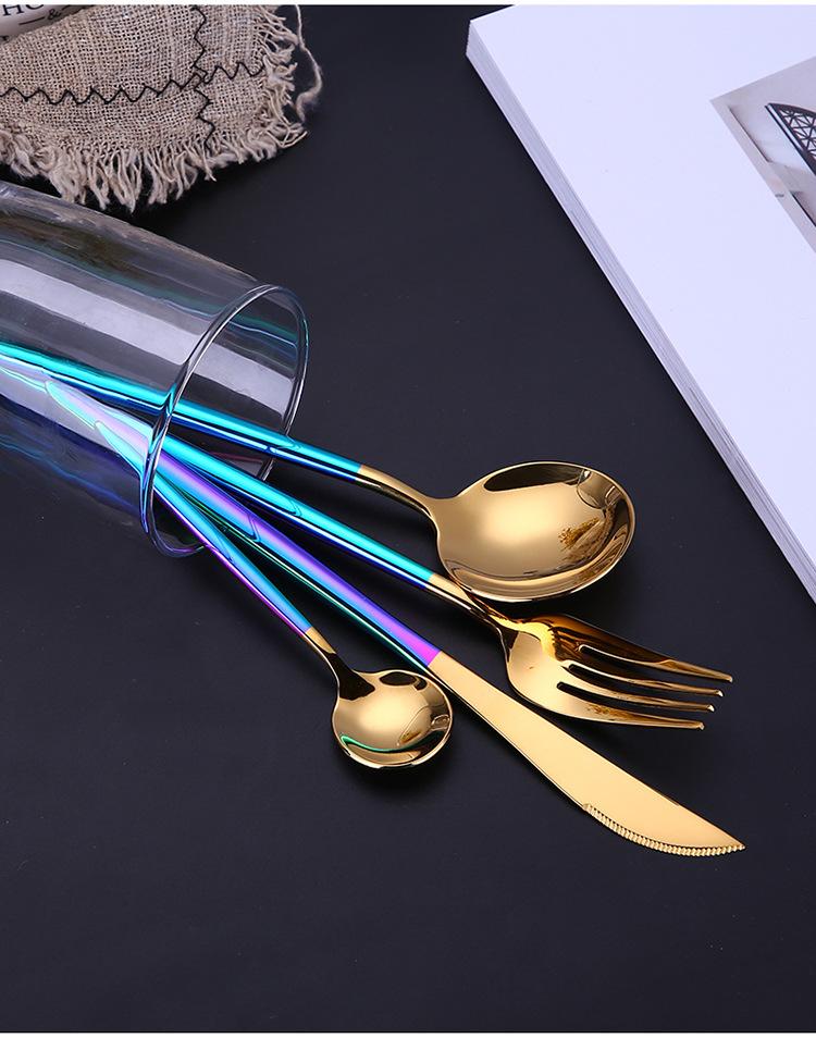 高档牛排刀叉四件套