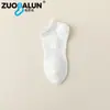 Meias Personalizadas para Homens, Antiodor e Absorventes de Suor, Meias Esportivas de Cano Médio de Cor Sólida para Primavera e Verão, Meias Curtas de Cor Sólida Finas, Meias de Verão para Mulheres