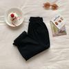 Pantalones finos simples de primavera y otoño para niños y niñas, pantalones largos sueltos versátiles de verano, pantalones harén, pantalones casuales de algodón rosa para niños