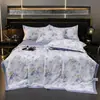 Nuevo Estilo Colcha de Verano de Tencel Lavado Juego de Cuatro Piezas, Colcha de Verano de Seda Fresca, Colcha de Aire Acondicionado, Colcha Fina de Regalo de Verano, Dropshipping