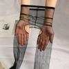 Meias Sexy Feminina Calça Crotch Aberta Ultra-fina 0D Primeira Linha Ponta dos Pés Transparente Invisível Oco Verão Meias Femininas