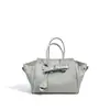 Bolsa de Mão de Couro Genuíno para Comutador de Negócios, Bolsa Transversal de Design Exclusivo, Bolsa Tote Prática de Couro Bovino de Camada Superior de Grande Capacidade para Mulheres